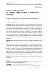 Research paper thumbnail of La cortesía lingüística en la publicidad editorial