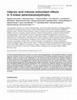 Research paper thumbnail of Valproic acid induces antioxidant effects in X-linked adrenoleukodystrophy