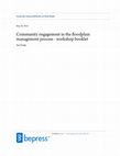 Research paper thumbnail of Community engagement in the floodplain management process - workshop booklet