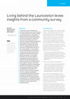 Research paper thumbnail of Living behind the Launceston levee: insights from a community survey