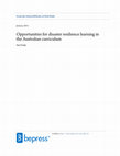 Research paper thumbnail of Resilience Learning