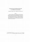 Research paper thumbnail of Content-Based Publish–Subscribe in a Mobile Environment