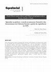 Research paper thumbnail of Aprender na prática: a escola no processo formativo das  licenciaturas em Ciências Sociais a partir da experiência  na UFC