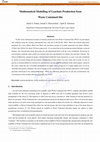 Research paper thumbnail of Mathematical Modelling of Leachate Production from Waste Contained Site