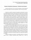 Research paper thumbnail of Humanos, malvenidos al antropoceno. Terrestres en pie de guerra