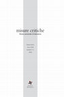 Research paper thumbnail of Misure critiche. Nuova Serie. A. 17, n. 1-2 (2018)