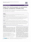 Research paper thumbnail of Impact of an exercise program on acylcarnitines in obesity: a prospective controlled study