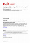 Research paper thumbnail of Advantages and disadvantages of four interview techniques in qualitative research