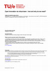 Research paper thumbnail of Open innovation via virtual team : how and why do we meet? Open innovation via virtual R&amp;D project teams: how and why do we meet?