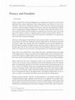 Research paper thumbnail of Opinions ∙ Privacy and Freedom