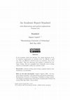 Research paper thumbnail of An Academic Report Standard with illustrations and partial explanations