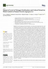 Research paper thumbnail of Impact of Level of Nitrogen Fertilization and Critical Period for Weed Control in Peanut (Arachis hypogaea L.)