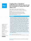 Research paper thumbnail of Coupling effects of phosphorus fertilization source and rate on growth and ion accumulation of common bean under salinity stress