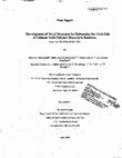 Research paper thumbnail of Development of novel strategies for enhancing the cycle life of lithium solid polymer electrolyte batteries. Final report