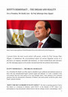 Research paper thumbnail of EGYPT’S DEMOCRACY ... THE DREAM AND REALITY, article written by Prof. George Onsy (Egypt)