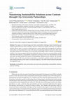 Research paper thumbnail of Transferring Sustainability Solutions across Contexts through City–University Partnerships