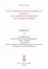 Research paper thumbnail of Nuovi appunti su Frate Alberto da Castello, alias Alberto da Porlezza, alias Alberto Veneto