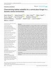 Research paper thumbnail of Characterizing habitat suitability for a central-place forager in a dynamic marine environment