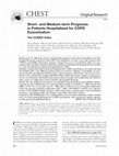 Research paper thumbnail of Short- and Medium-term Prognosis in Patients Hospitalized for COPD Exacerbation