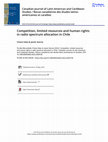 Research paper thumbnail of Sáez, Ch. y García, J. (2022). Competition, limited resources and human rights in radio spectrum allocation in Chile. Canadian Journal of Latin American and Caribbean Studies 47 (2), pp. 280 - 301.