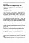 Research paper thumbnail of Illocutionary-act-type sensitivity and discursive sequence: An examination of quotation