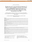 Research paper thumbnail of Predicción de la concentración de linfocitos T CD4 en sangre periférica con base en la teoría de la probabilidad. Aplicación clínica en poblaciones de leucocitos, linfocitos y CD4 de pacientes con VIH