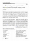 Research paper thumbnail of How artificiality and intelligence affect voice assistant evaluations