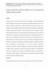 Research paper thumbnail of Language, (em)power(ment) and affective capitalism: the case of an entrepreneurship workshop for refugees in Germany