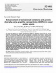 Research paper thumbnail of Enhancement of somaclonal variations and genetic diversity using graphite nanoparticles (GtNPs) in sweet potato plants