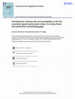 Research paper thumbnail of Introduction: democratic accountability in the EU economic governance post-crises: its many faces and potential outstanding gaps