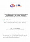 Research paper thumbnail of Comparing inflectional structure across a dialect group: verb morphology in the ‘Croissant linguistique’