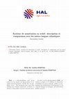 Research paper thumbnail of Système de numération en wolof : description et comparaison avec les autres langues atlantiques