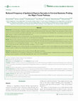 Research paper thumbnail of Reduced Frequency of Ipsilateral Express Saccades in Cervical Dystonia: Probing the Nigro-Tectal Pathway