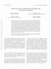 Research paper thumbnail of Twenty-five years of education in psychology and psychology in education