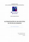 Research paper thumbnail of Automatización de una industria de frutas en conserva