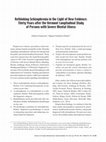 Research paper thumbnail of Rethinking Schizophrenia in the Light of New Evidence: Thirty Years after the Vermont Longitudinal Study of Persons with Severe Mental Illness