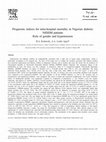 Research paper thumbnail of Prognostic indices for intra-hospital mortality in Nigerian diabetic NIDDM patients