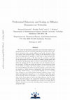 Research paper thumbnail of Preferential behaviour and scaling in diffusive dynamics on networks