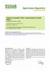 Research paper thumbnail of Aspects of quality of life: social anomie in South Africa