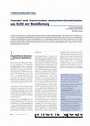 Research paper thumbnail of Wandel und Reform des deutschen Sozialstaats aus Sicht der Bevölkerung