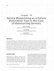 Research paper thumbnail of Service Blueprinting as a Failure Elimination Tool in the Case of Outsourcing Services