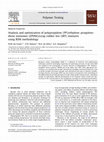 Research paper thumbnail of Analysis and optimization of polypropylene (PP)/ethylene–propylene–diene monomer (EPDM)/scrap rubber tire (SRT) mixtures using RSM methodology