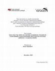 Research paper thumbnail of Entrer dans l’âge adulte sous contrainte sociojudiciaire : réception de l’action publique et gouvernementalité dans les parcours des jeunes judiciarisé·e·s au pénal au Québec