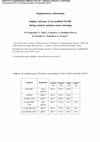 Research paper thumbnail of Sulphur tolerance of Au-modified Ni/GDC during catalytic methane steam reforming