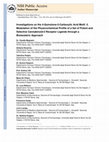 Research paper thumbnail of Investigations on the 4-Quinolone-3-Carboxylic Acid Motif Part 5: Modulation of the Physicochemical Profile of a Set of Potent and Selective Cannabinoid-2 Receptor Ligands through a Bioisosteric Approach