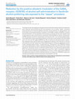 Research paper thumbnail of Reduction by the Positive Allosteric Modulator of the GABA(B) Receptor, GS39783, of Alcohol Self-Administration in Sardinian Alcohol-Preferring Rats Exposed to the "Sipper" Procedure