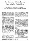 Research paper thumbnail of The distribution of solids between stages in baffled fluidized beds