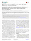 Research paper thumbnail of Draft Genome Sequences of Vibrio fluvialis Strains 560 and 539, Isolated from Environmental Samples