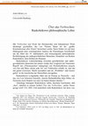 Research paper thumbnail of Über das Verbrechen: Raskolnikows philosophische Lehre