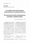 Research paper thumbnail of Las traducciones de la literatura latinoamericana en la Rumania de hoy / The translations of the Latin-American Literature in Romania Today